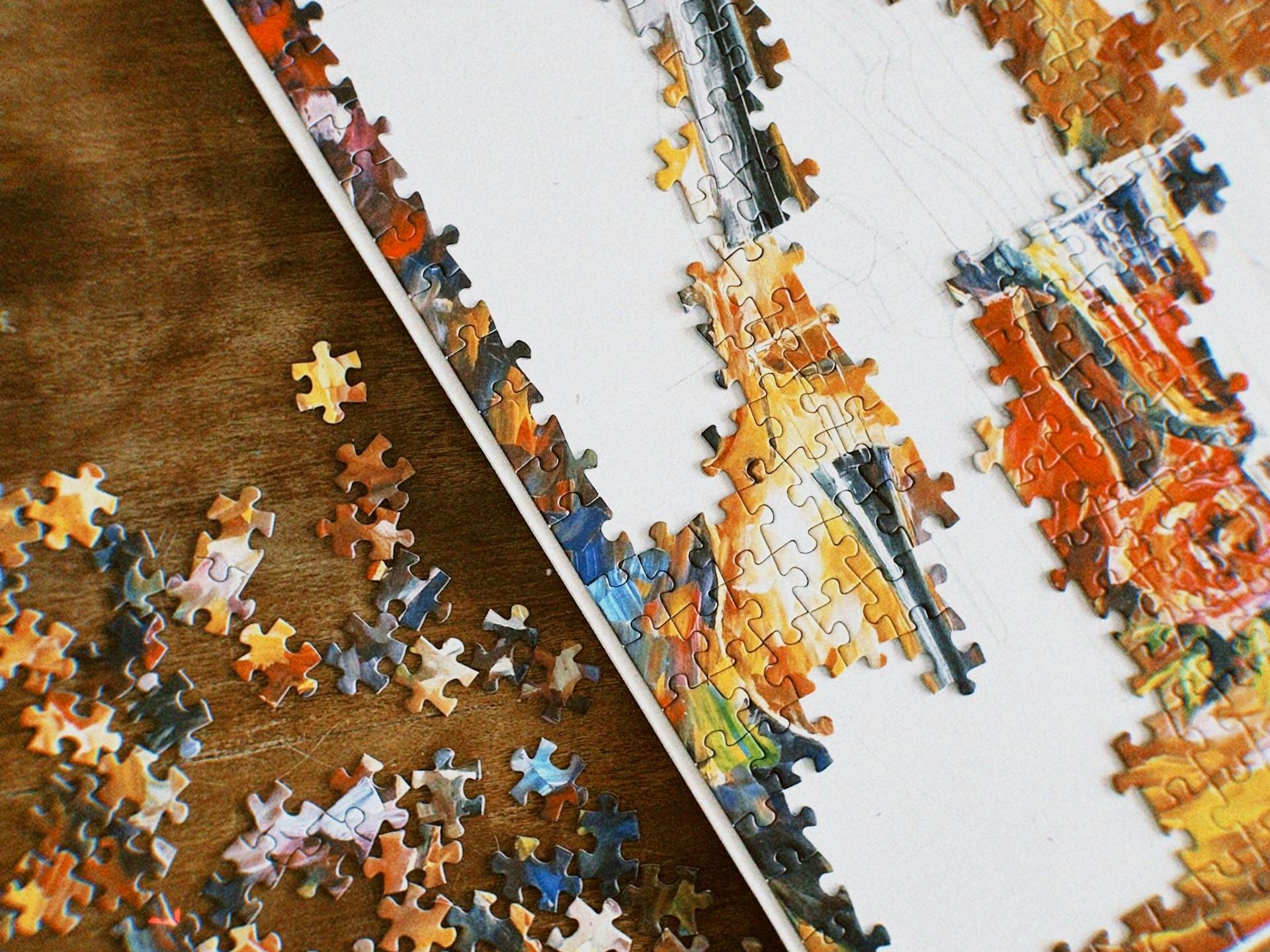 A puzzle of a dope cello and guitar